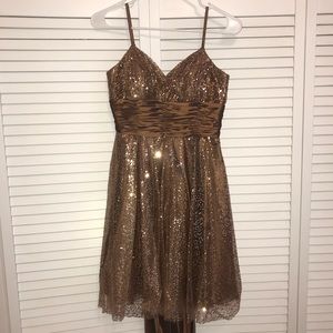 Spaghetti strap sequin dress